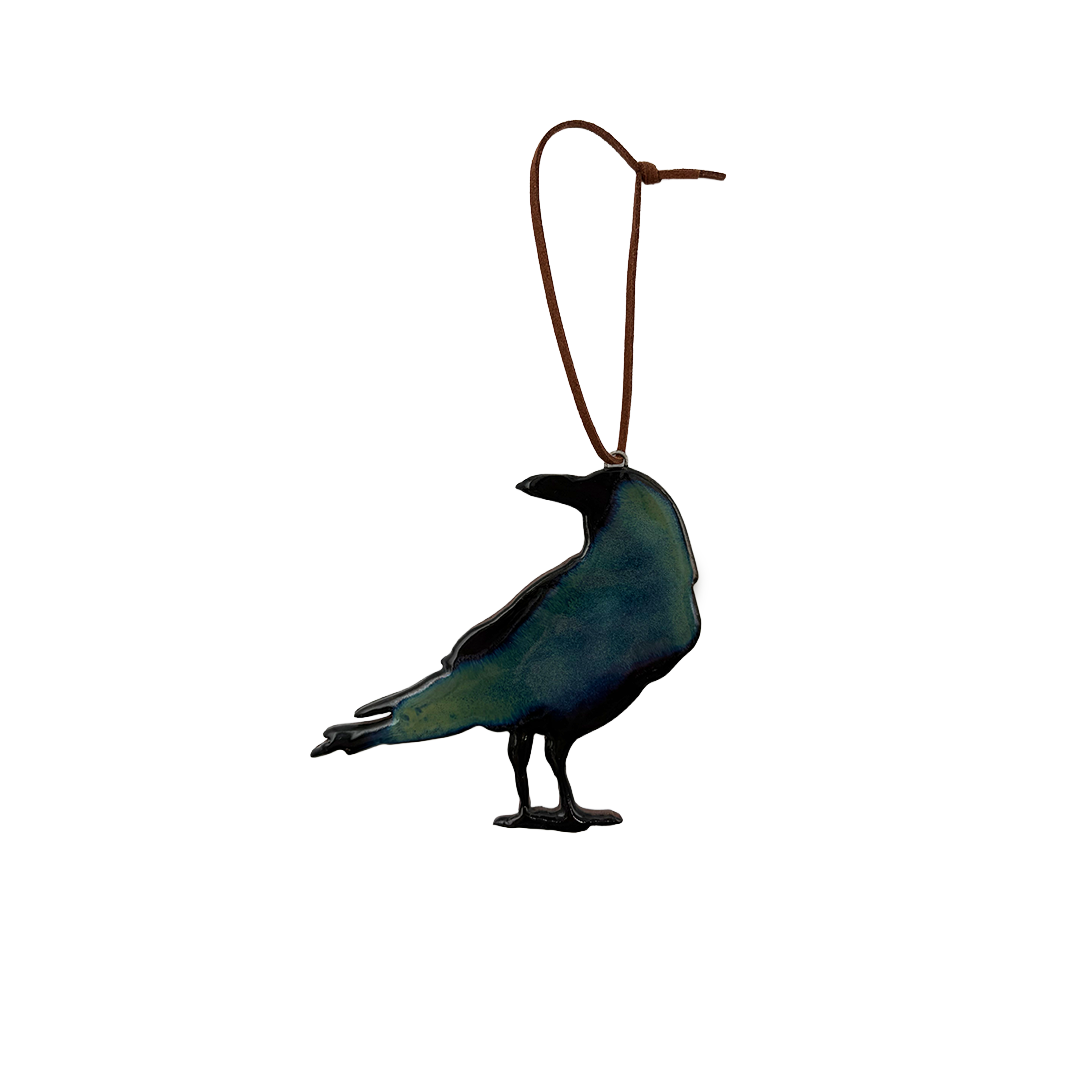 Raven Ceramic Ornament
