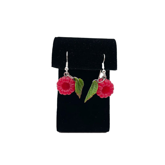 Earrings - Raspberries