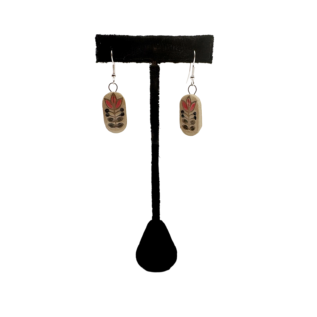 Pink Flower Earrings