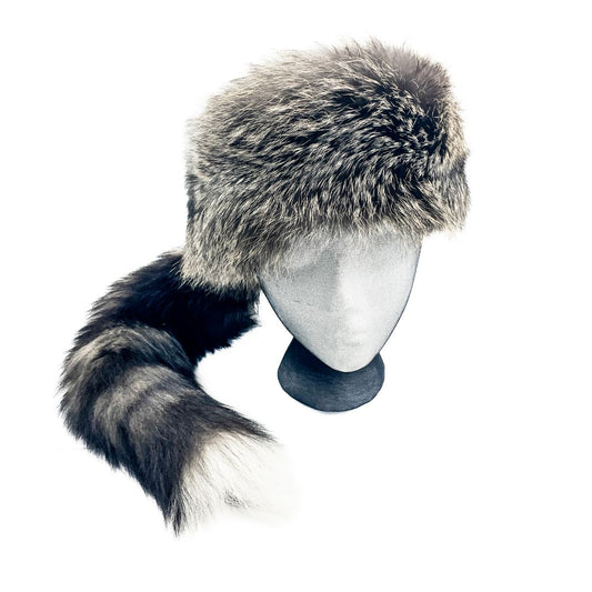 Cross Fox Headband With Tail