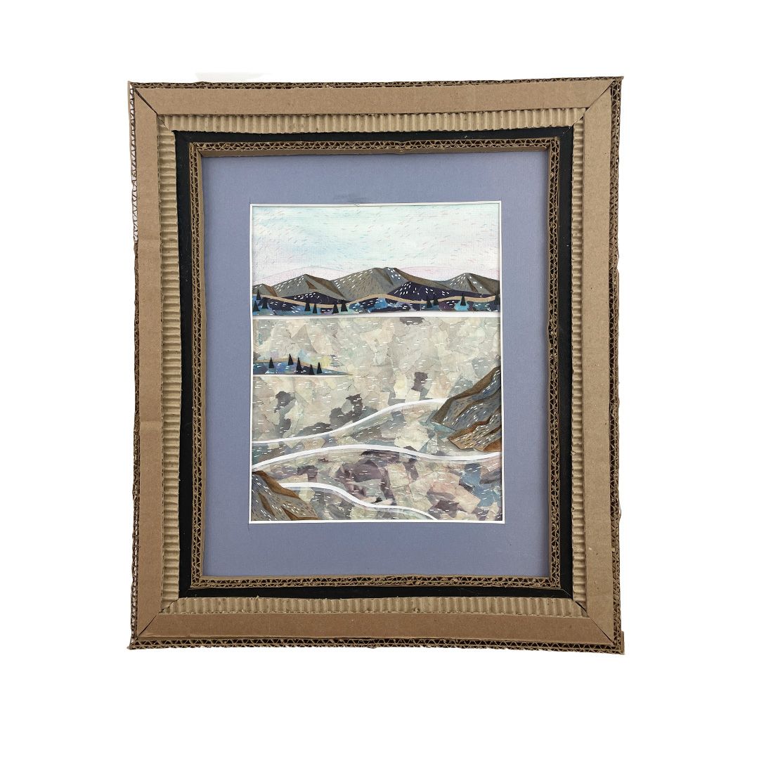 Yukon Landscape - Frozen Lake Laberge