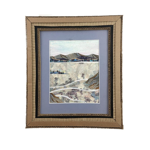 Yukon Landscape - Frozen Lake Laberge