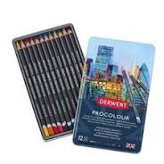 Pencil Crayons - Derwent Procolour Set/12