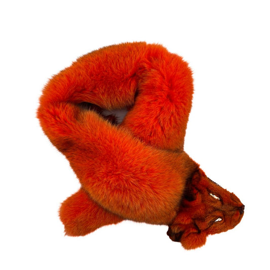 Orange Fox Stole - lined