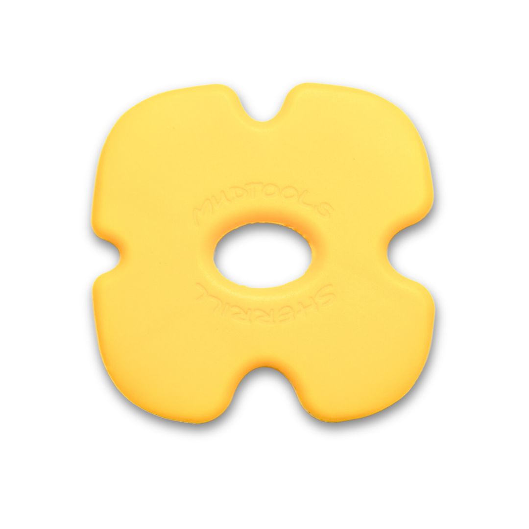 4 Sided Yellow Polymer Rib - Edgy - Mudtools