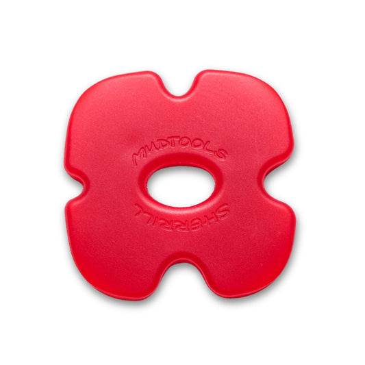 4 Sided Red Polymer Rib - Edgy - Mudtools