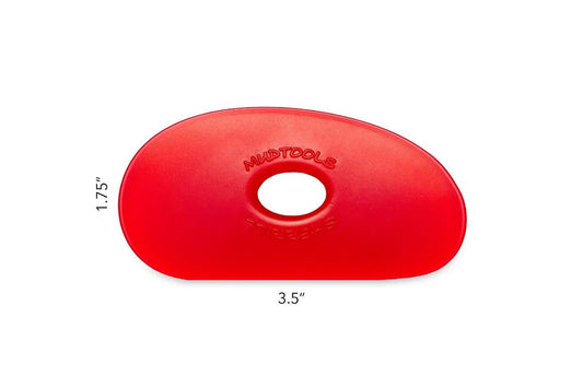 Red Polymer Rib - Shape 1 - Mudtools
