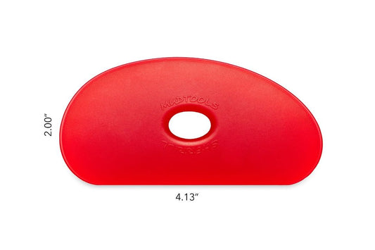 Red Polymer Rib - Shape 5 - Mudtools