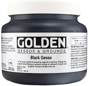 Gesso- Black Golden 32oz