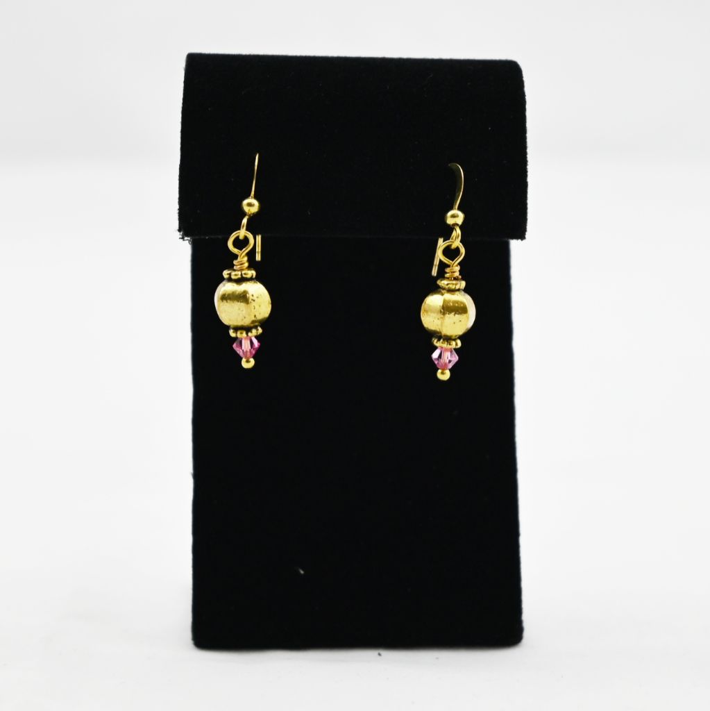 Earrings - Gold plate beads