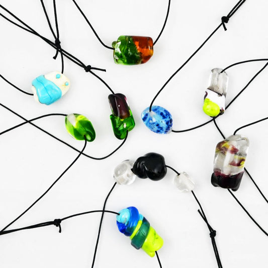Molten Glass Necklaces