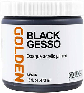 Gesso- Black Golden 16oz