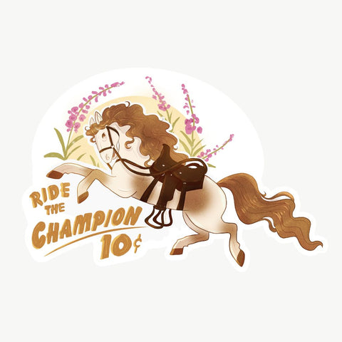 Sticker - Champion The Horse