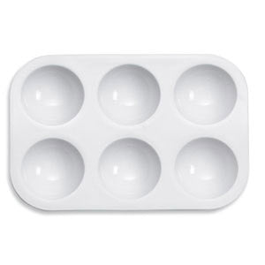 Palette - Plastic 6 Well Rectangle