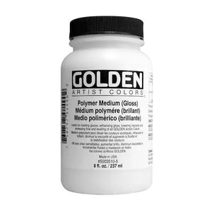 Medium - Polymer Medium Gloss 8oz GOLDEN