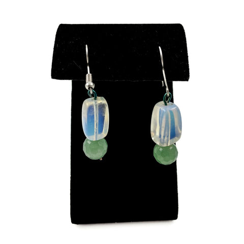 Opal and Jade Earrings