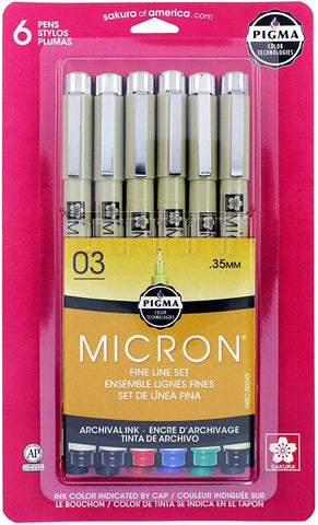 Pen - Micron Set/ 6 - 03
