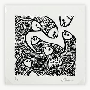 Block Print - Eels