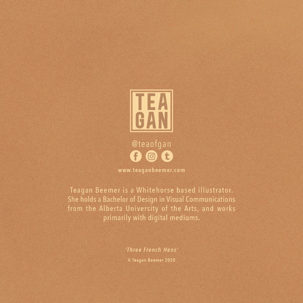 Card - Three French Hens