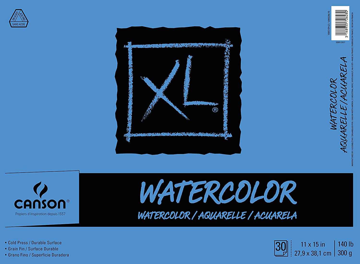 Pad - XL Watercolour 11x15