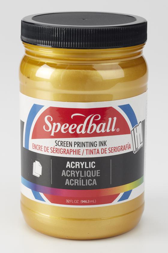 Screen Print Ink (Paper) - Gold 32oz