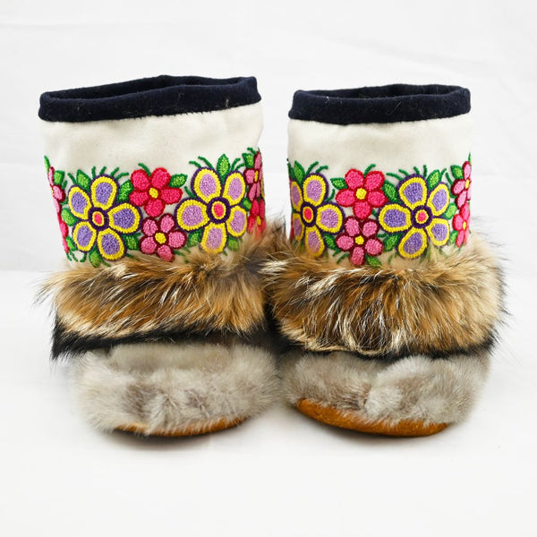 Coyote and Seal Embroidery Mukluks