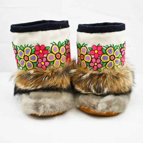 Coyote and Seal Embroidery Mukluks