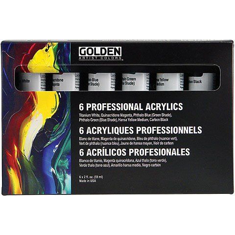 Acrylic - GOLDEN 6 Professional Acrylics