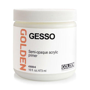 Gesso- White Golden 16oz