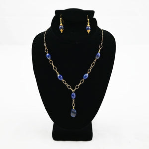 Necklace/Earring Set - Lapis