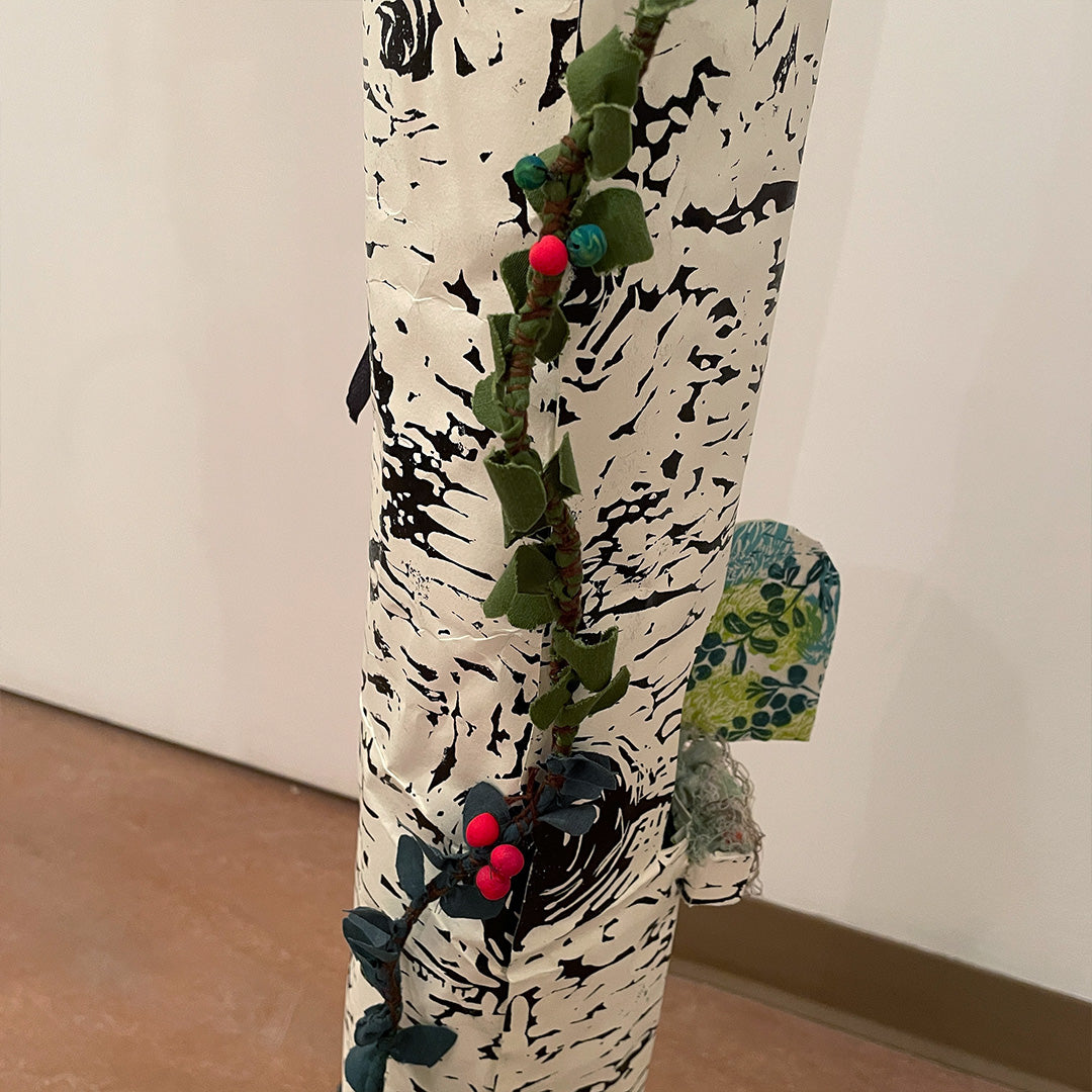 Cranberry and Lichen Tree