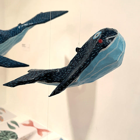Paper Mâché Whales - Small