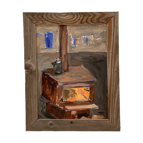 Wood Stove/When the Cabin is Your Studio