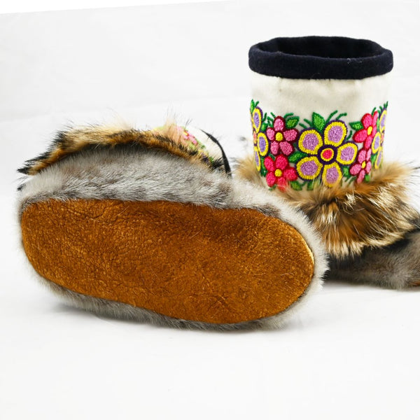 Coyote and Seal Embroidery Mukluks