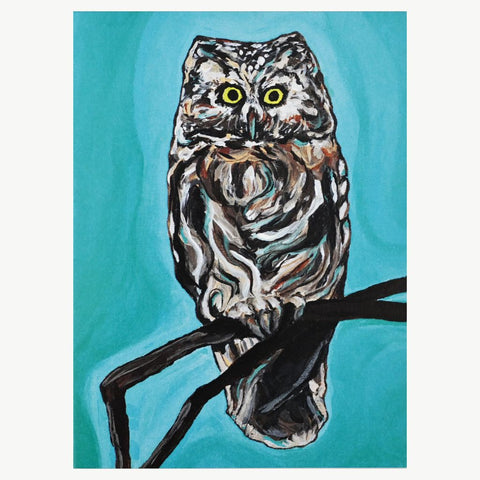 Card - Owl in Teal