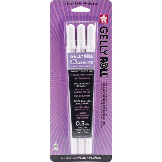 Pen - Gelly Roll White Set/3
