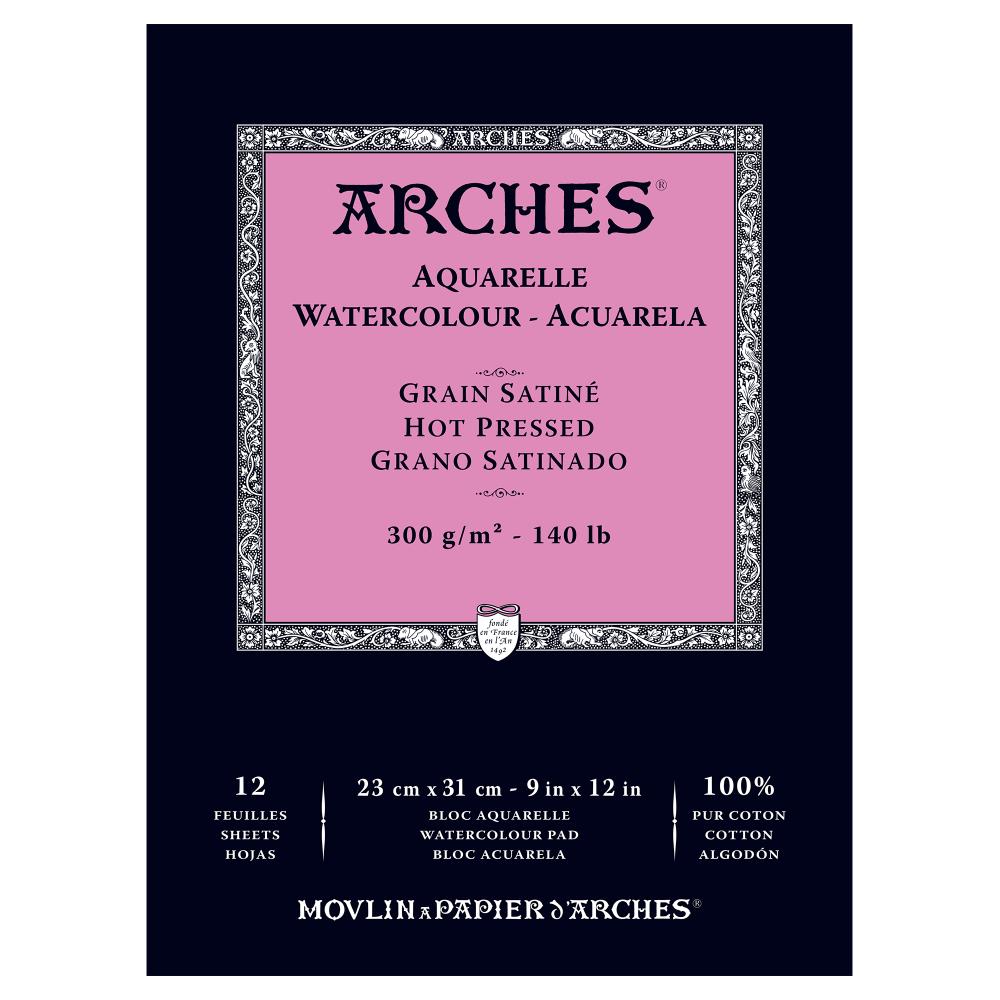 Pad - Arches 9x12 140lb Hot Press