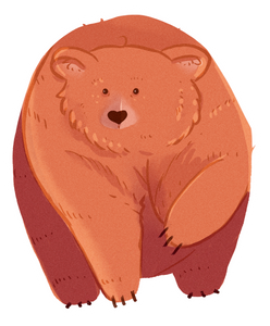 Brown Bear Sticker