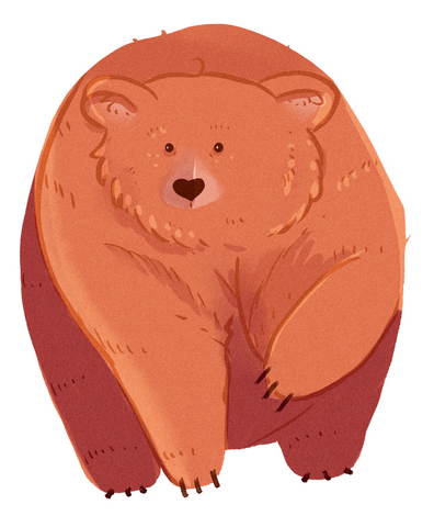 Brown Bear Sticker