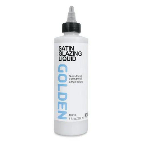 Medium - Satin Glazing Liquid 8oz GOLDEN