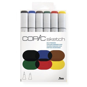 Marker - Copic Sketch Bold Primaries Set/6