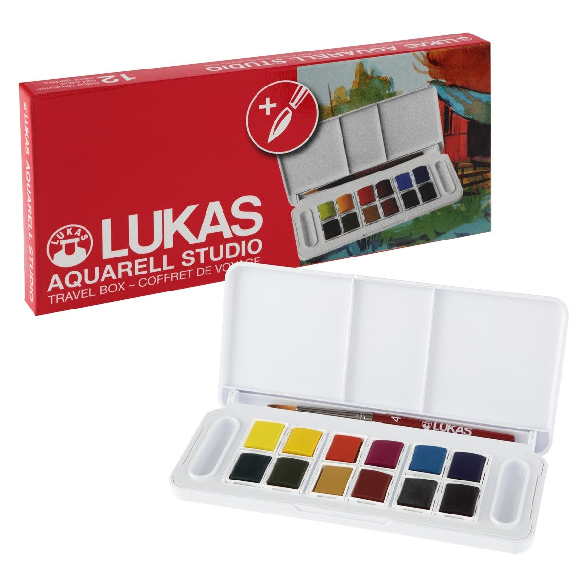 Kit - Lukas Watercolor Travel Set/12