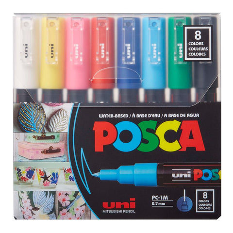 Marker - Posca Set/8 5M Soft Colours