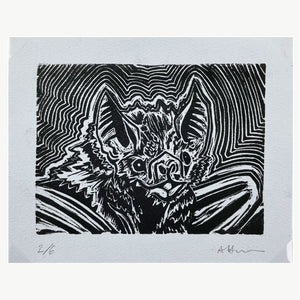 Block Print - Vampire Bat