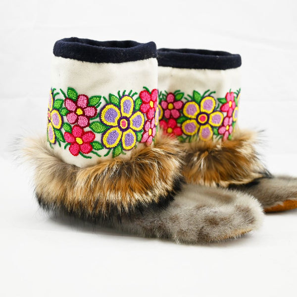 Coyote and Seal Embroidery Mukluks